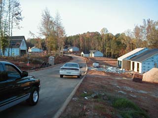 ...and houses going up here.