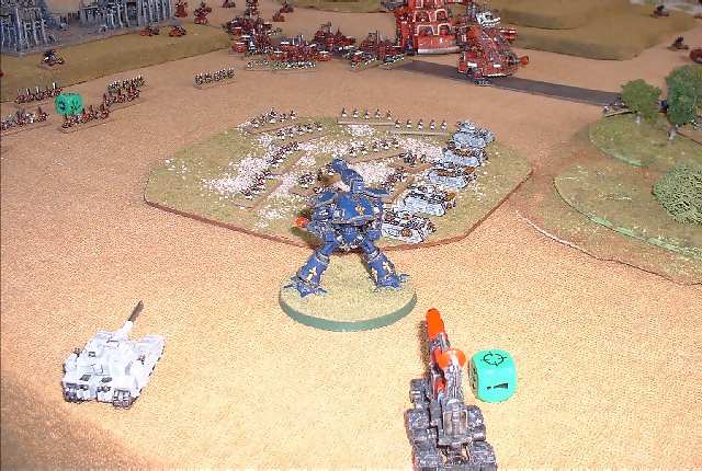 Situation at the rear of the ork column