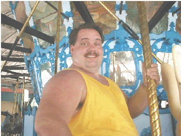 Mark on a 100-yr-old merry-go-round