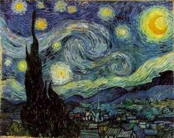 starry night by Van Gogh