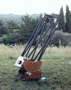 El telescopio en su sitio de observacion
