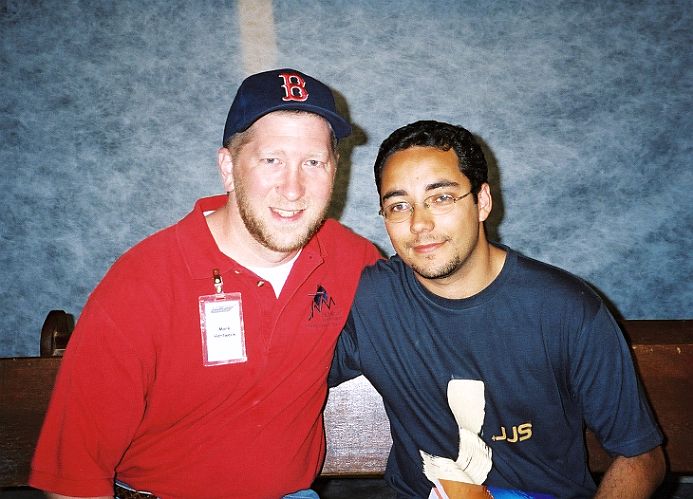 Hanging out with my interpreter, Leandro.