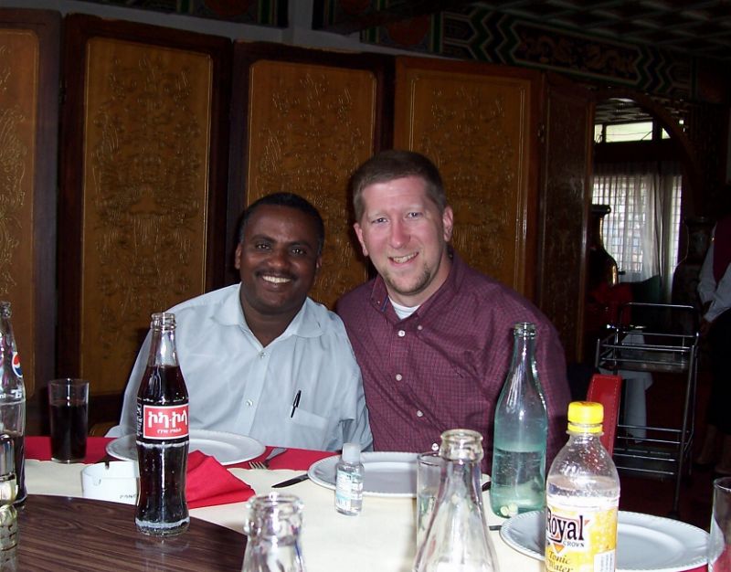 Asrat & Mark . . . just hanging out.