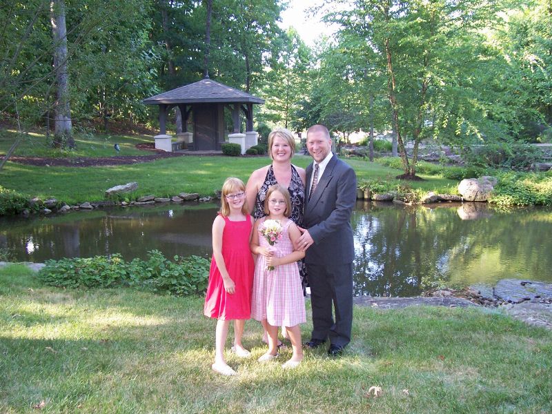 Meet my new family . . . my beautiful wife Beth and her two daughters, Sarah and Leah.