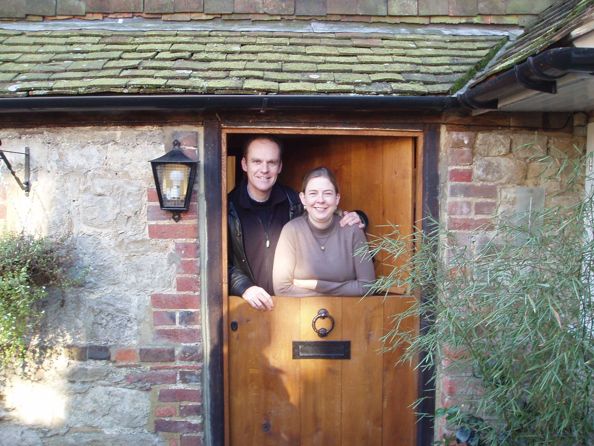 Simon and Jophy at Perewick Cottage