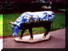 One of the many painted cows in New York City