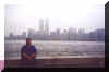 The skyline of New York from Ellis Island