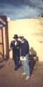 Mark with Wyatt Earp at Tombstone, Arizona.