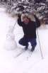 Tom skiing at Gooseberry Falls State Park, Minnesota.