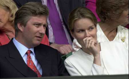 Philip and Mathilde in Wimbedon, 2001