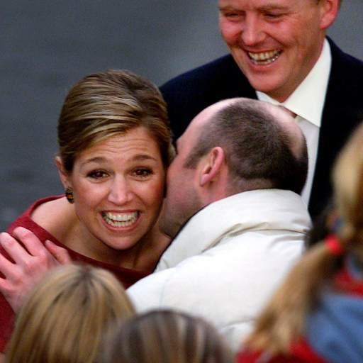A spontanous kiss from someone in the public