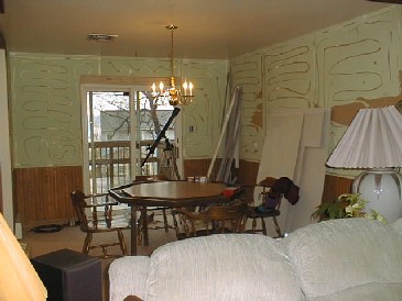 Dining Room During (took down paneling)