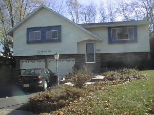 Front of house before new windows