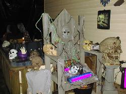 This is the first section you see when entering.&nbsp; I am usually on the floor with my guts hanging out handing out candy.