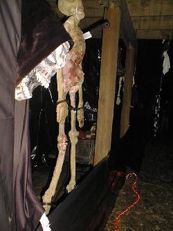 You can see the exit, but there are some of my friends waiting to greet you before you leave.