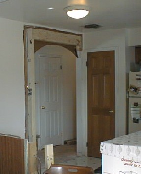 Kitchen - Made a big archway into kitchen
