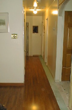 Hallway - Laying the flooring