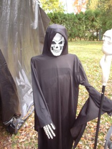 The Reaper greets you at the exit.