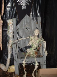 First Room - Death Chair and Skeleton