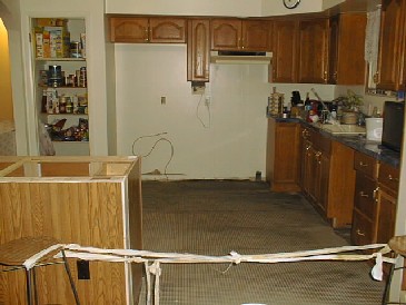 Kitchen - Getting ready for the tile.