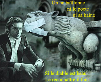 Montage personnel: "Marchand de r&ecirc;ves m'&eacute;vader d'ici, comme un trafiquant d'armes, et voir d'autres pays. Gainsbourg &agrave; la Rimbaud