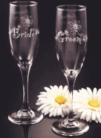 Daisy Toasting Flutes