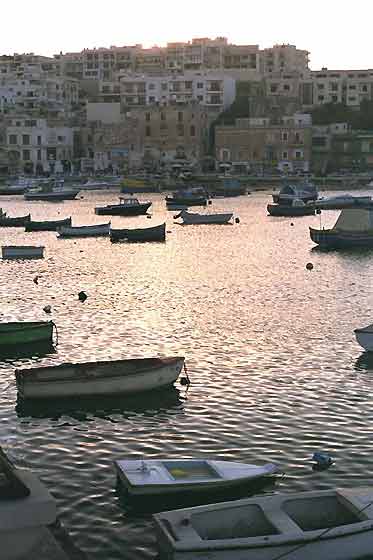 Dawn over bay