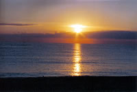 Sunrise over the beach
