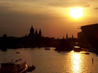 Sunset over Amsterdam