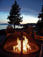 Fire by Lake Tahoe, Nevada
