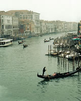 Gondola's in Venice, Italy