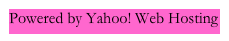 Powered by Yahoo! Web Hosting
