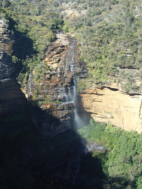 Wentworth falls in de Blue Mountains.