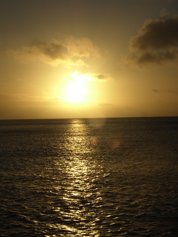 De ondergaande zon........ 