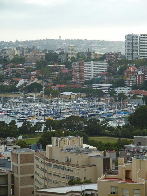 Uitzicht op Rushcuttersbay.