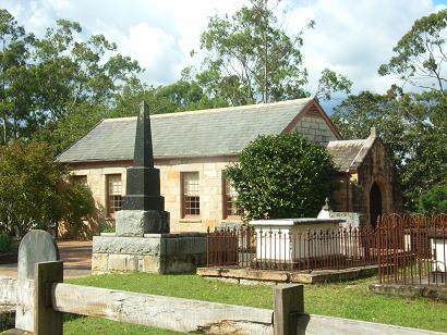 Ebenezer uniting church, gebouwd in 1809 en daarom een van de (vele) oudste kerken in Australlie.