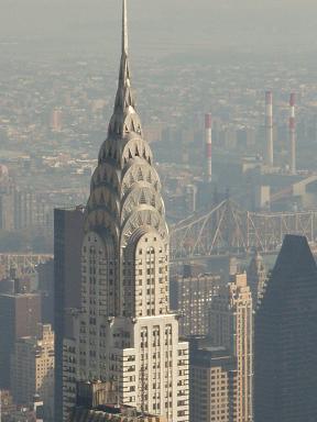 The Chrysler building vanaf het Empire State Building.