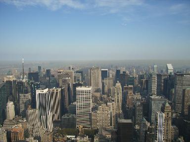 .................om sprakeloos / tekstloos van te worden, het uitzicht vanaf het Empire State Building.
