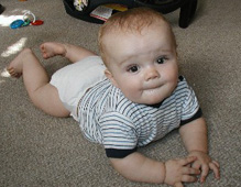 Ben crawling