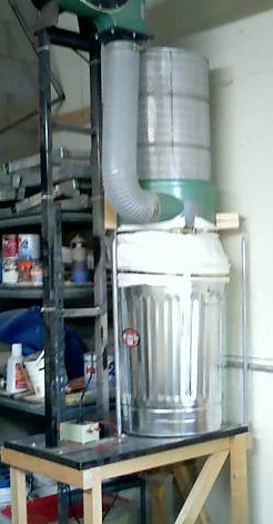 Garbage can retrofit.