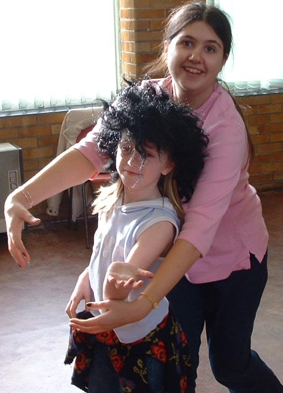 Laura and Sarah dancing