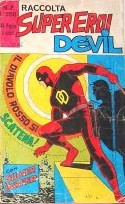 Copertina della rRACCOLTA Super Eroi Devil N.2 del luglio 1972 - Editoriale Corno