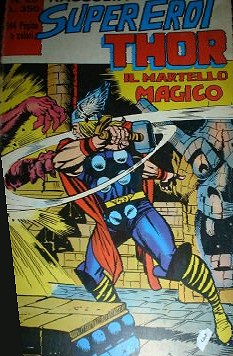 Copertina della RACCOLTA SUPER EROI -THOR- N.23 del Maggio 1974 - Editoriale Corno