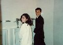 Mirna and Khoa in the Restroom