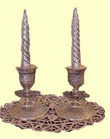 engraved brass candle holders