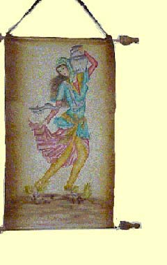 miniature painting of a girl