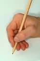 Hand hold pencil