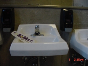 in the sink