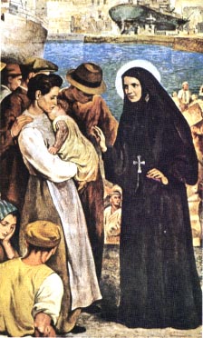 Mother Cabrini cared for the poor Italian immigrants with great zeal, above all that they remain members of Christ's One, True Church.