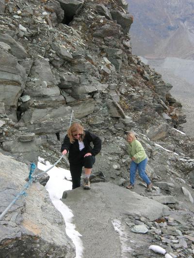 Click to enlarge: Ascent with Ropes